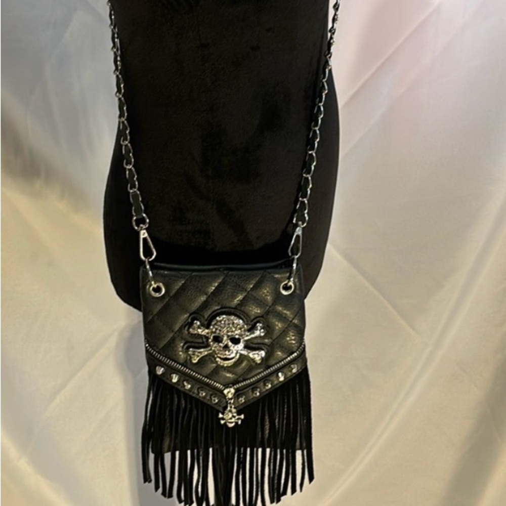Skull Rhinestone Studded Crossbody bag